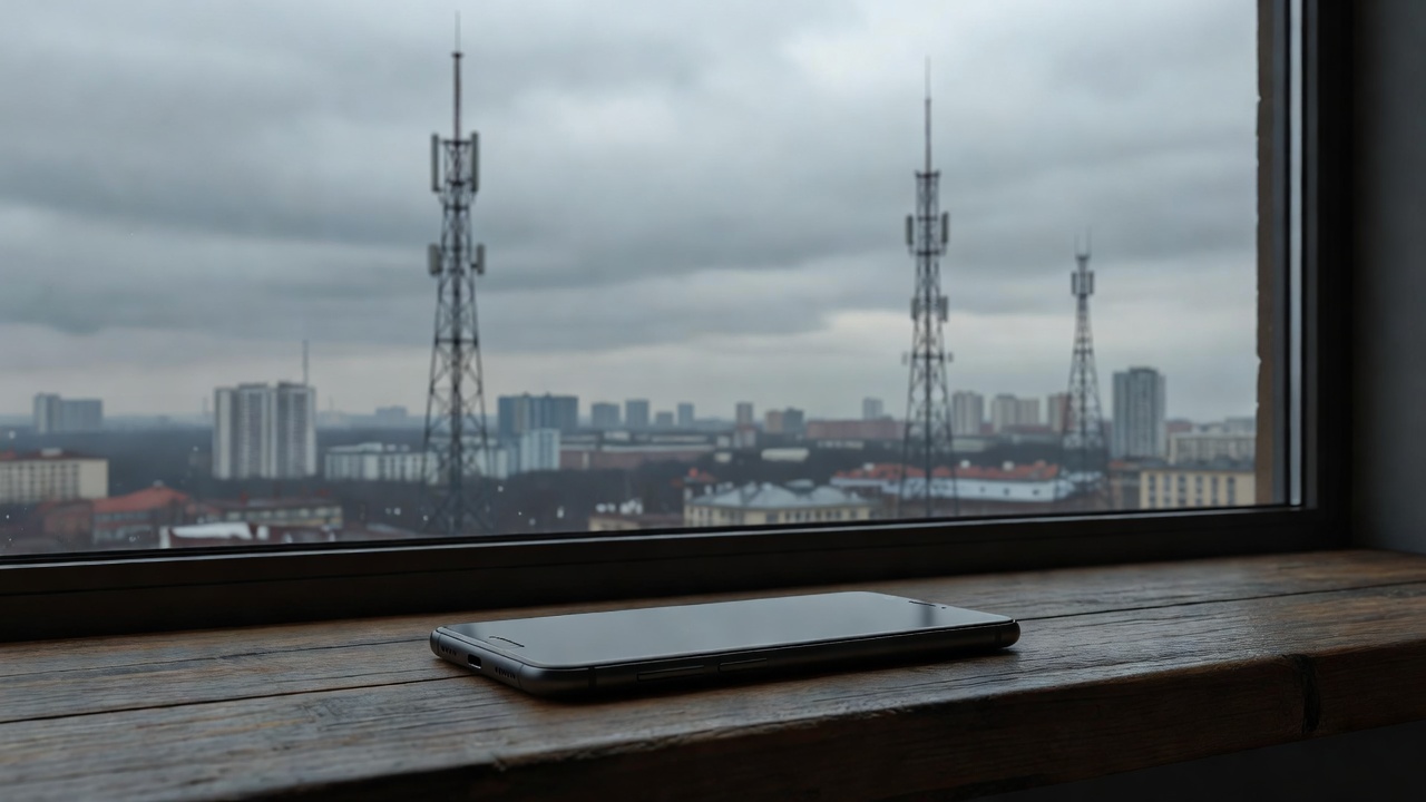 Smartphone scanning Wi-Fi networks in urban environment at night